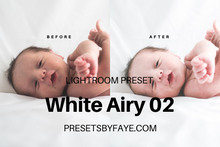 Load image into Gallery viewer, WHITE AIRY LIGHTROOM PRESETS - PresetsbyFaye
