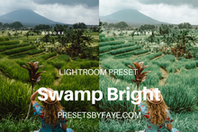 Load image into Gallery viewer, SWAMP LIGHTROOM PRESETS - PresetsbyFaye
